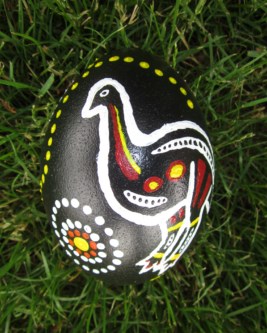 "Aboriginal Emu" - An Emu egg hand painted by Todd Green